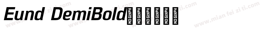 Eund DemiBold字体转换
